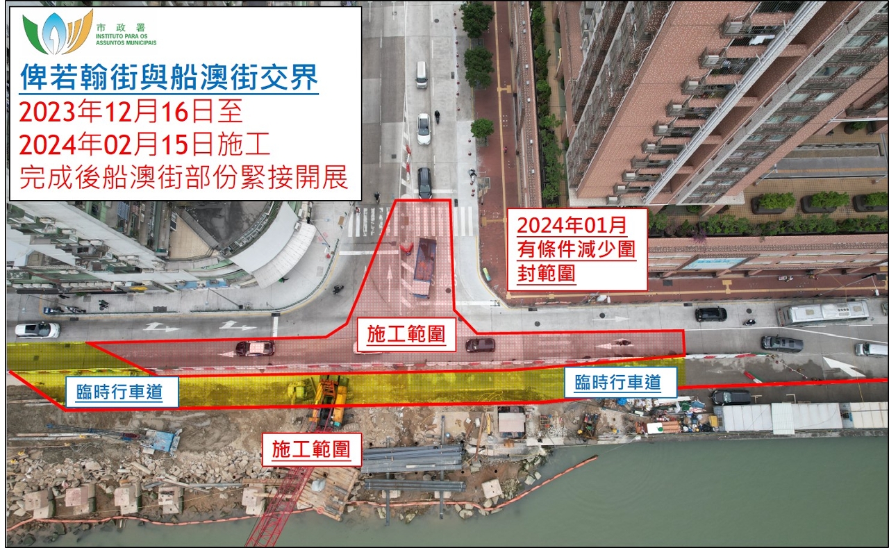 俾若翰街與船澳街交界箱涵渠工程