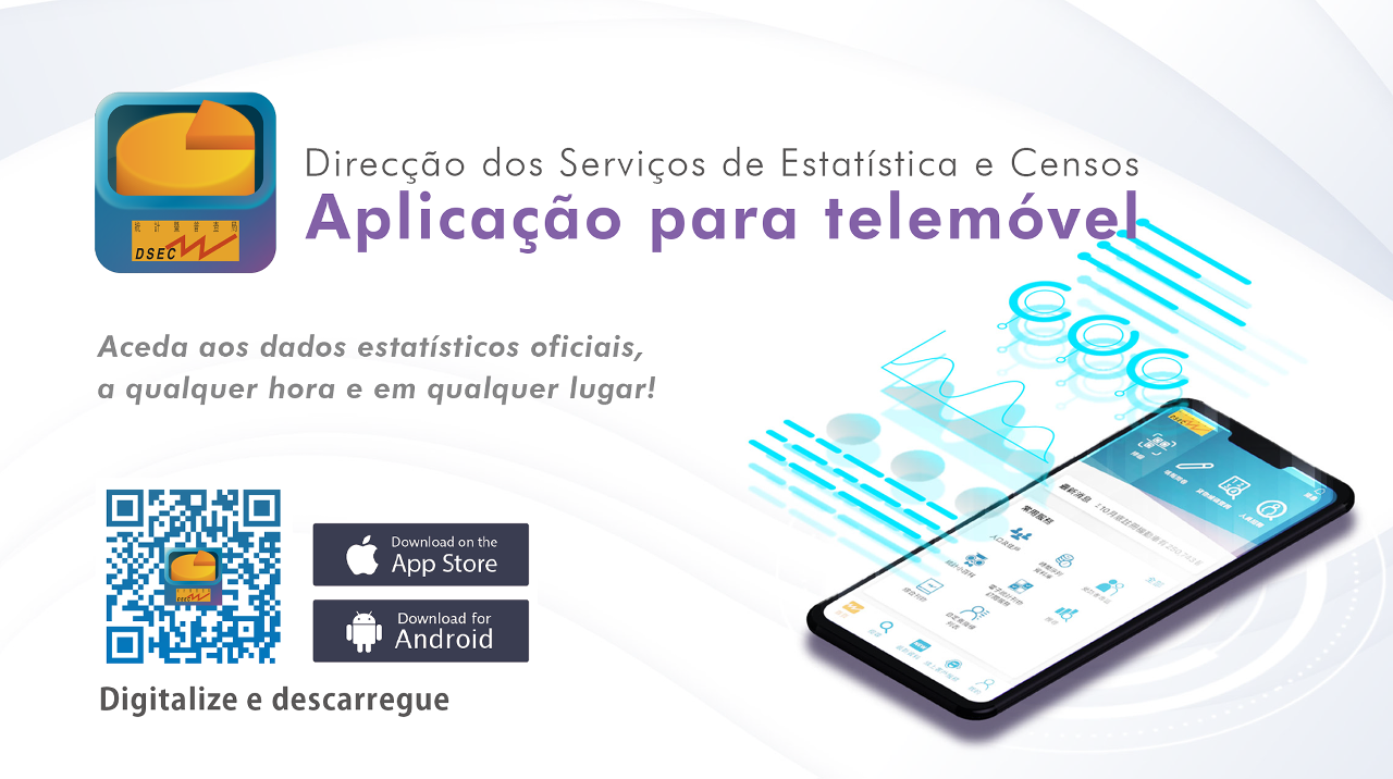 A Direcção dos Serviços de Estatística e Censos lança hoje (29 de Dezembro) a nova versão da aplicação para telemóvel.