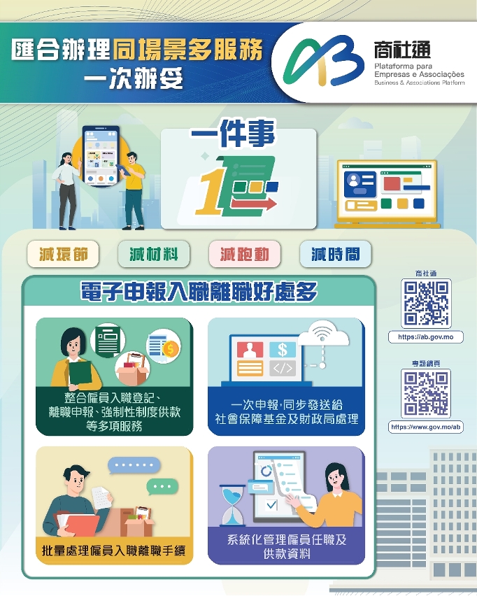 匯合辦理同場景多服務 一次辦妥