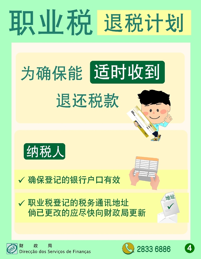 5月24日起财政局向15.8万名纳税人退回2022年度职业税百分之六十税款_简4