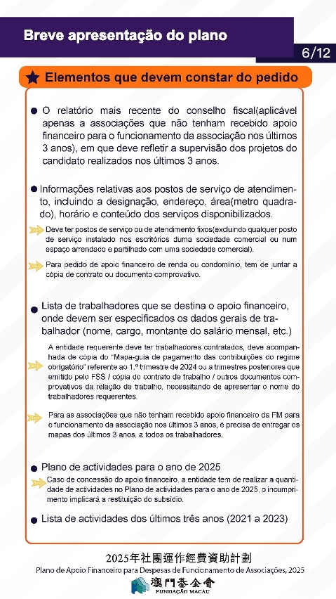 Plano de Apoio Financeiro para Despesas de Funcionamento de Associações, 2025_06