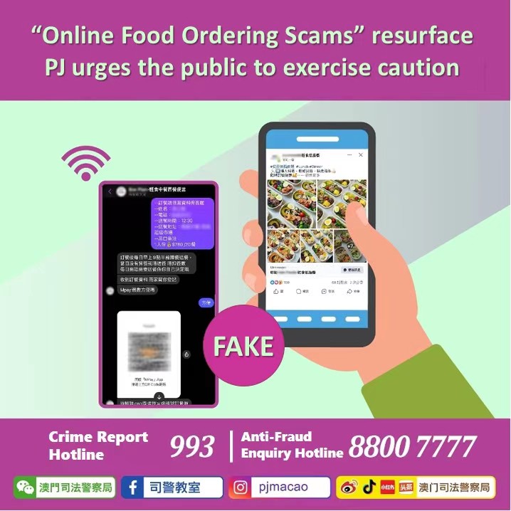 "Online Food Ordering Scams" resurface