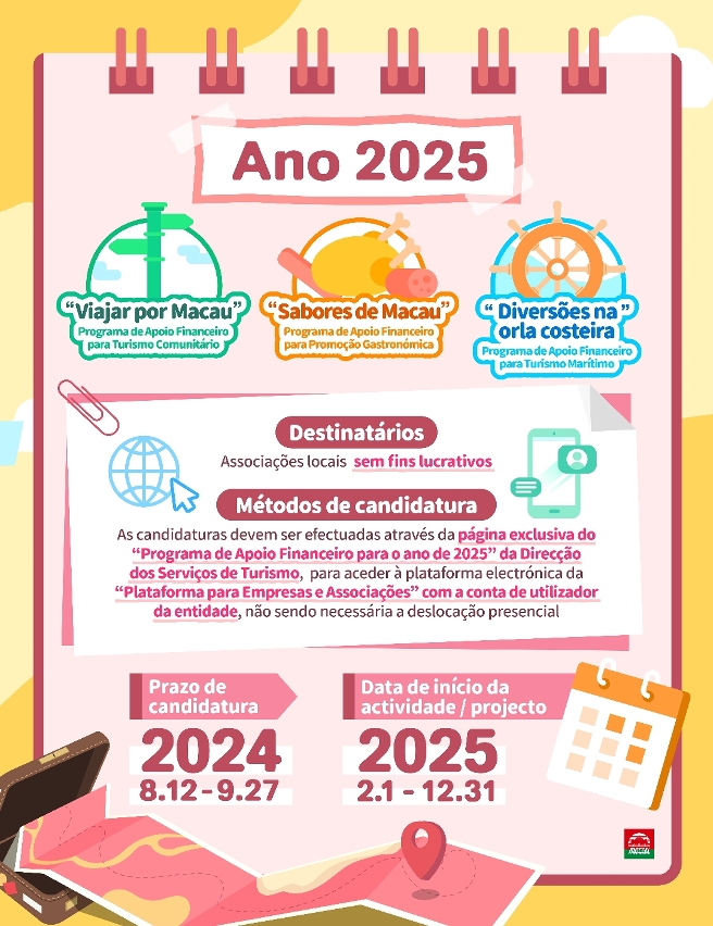 Infografia dos três programas de apoio financeiro da DST para 2025