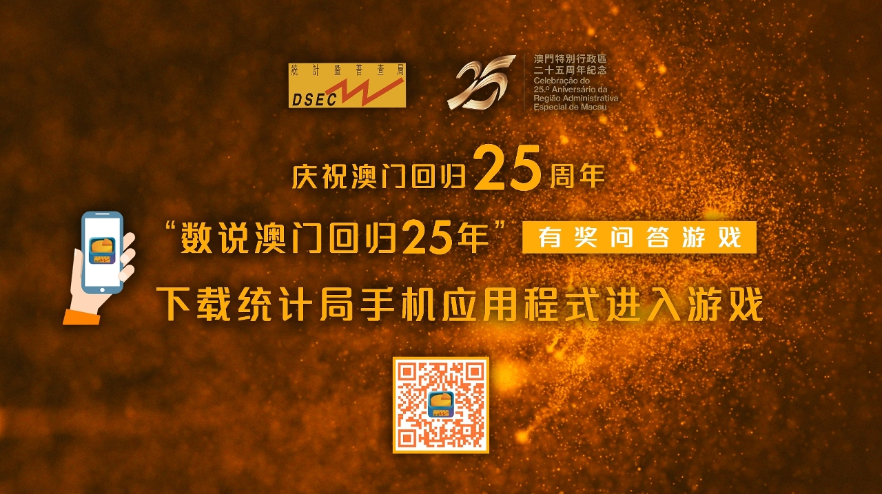 统计局推出"数说澳门回归25年"有奖问答游戏与市民共贺回归