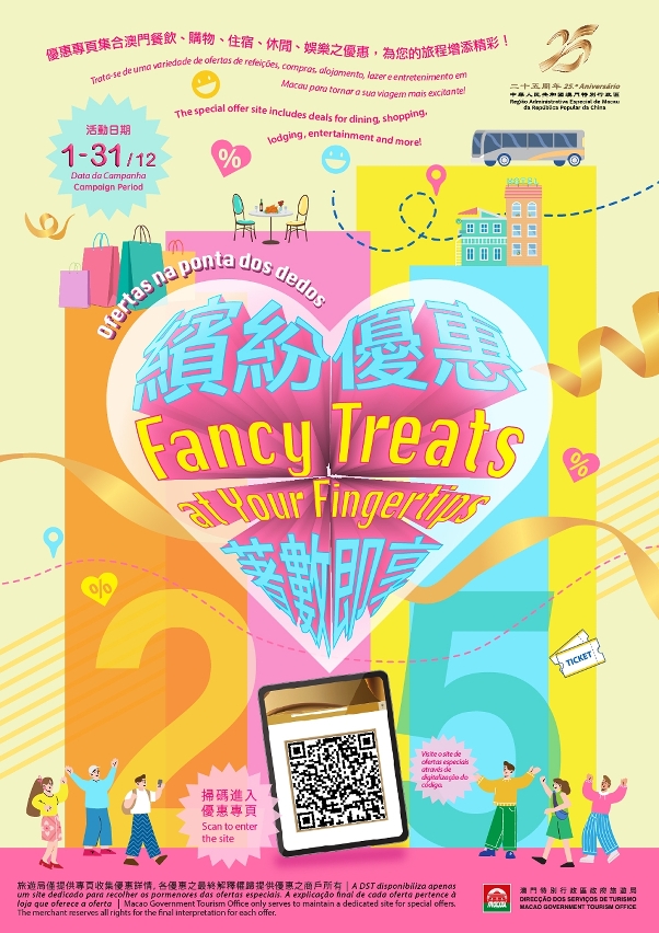 Promotional webpage “Fancy Treats at Your Fingertips”