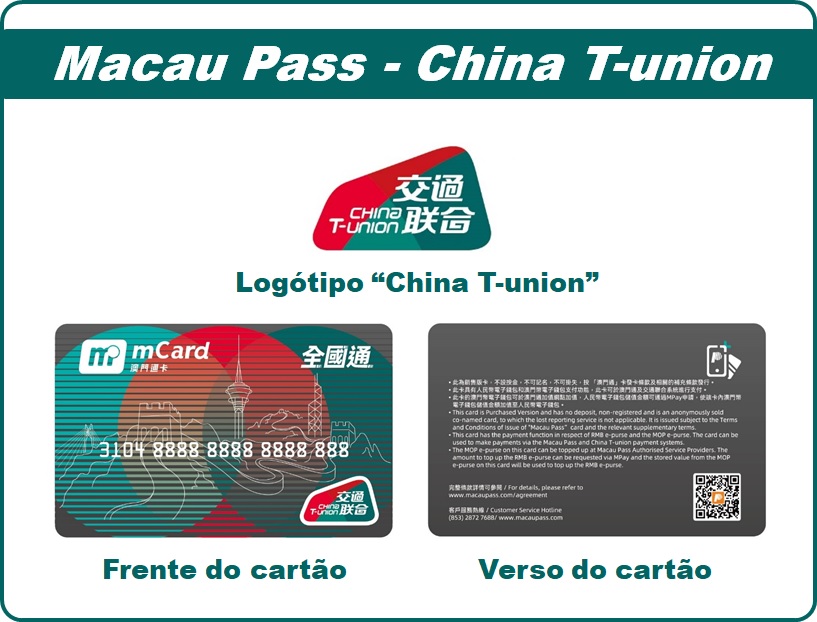 modelo de “macau pass - china t-union”