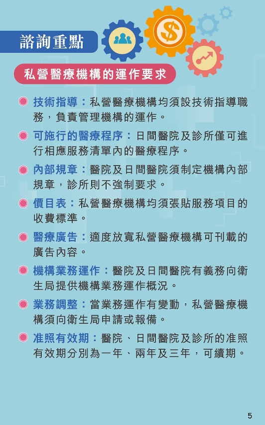 《私營醫療機構業務法律制度》公開諮詢圖文包