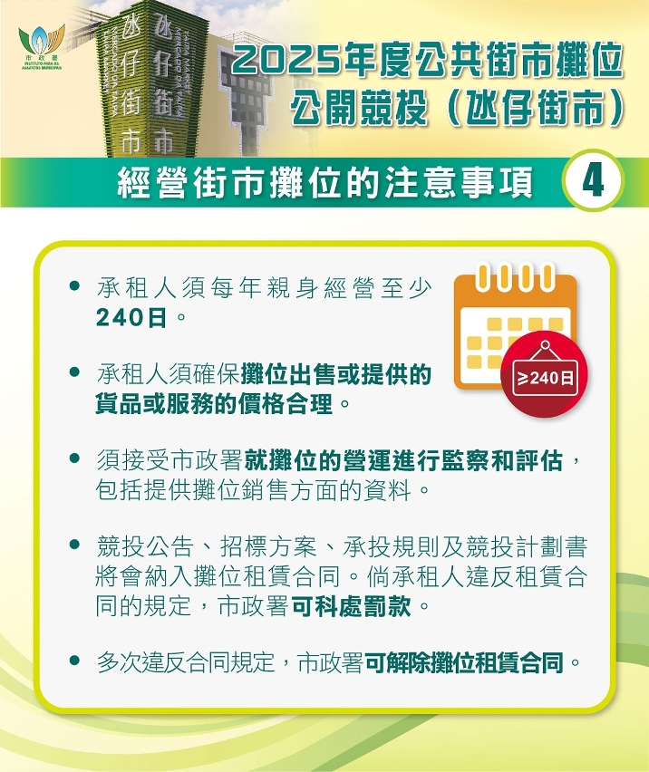 2025年度公共街市摊位公开竞投 4
