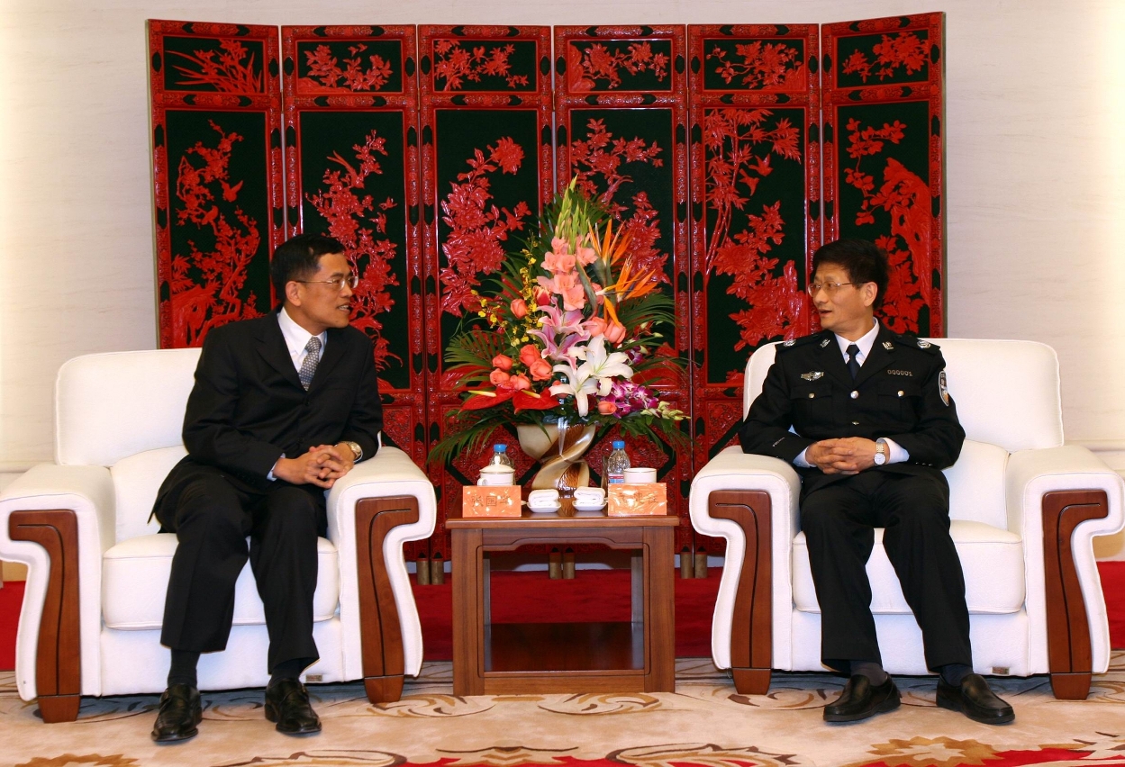 張國華司長與公安部孟建柱部長會面