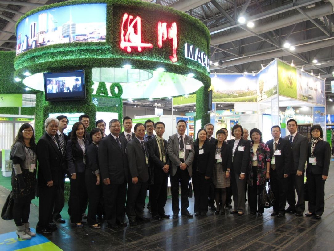 Delegação organizada pela DSPA, durante a visita na 5th Eco Expo Asia.