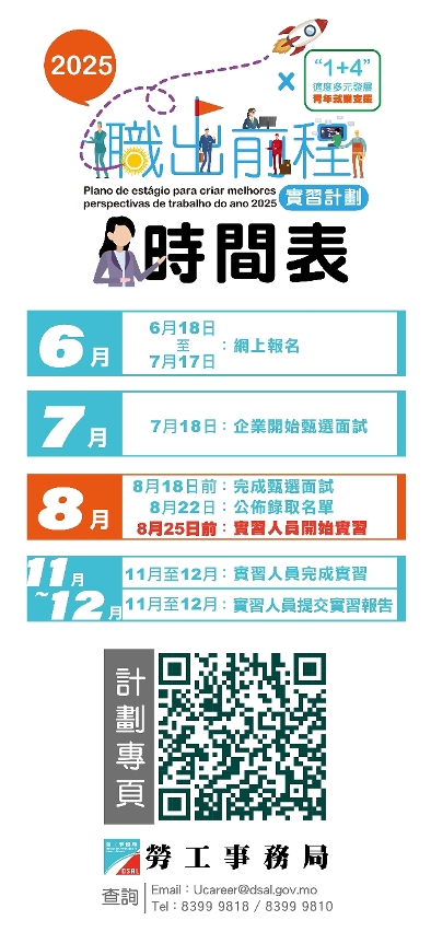職出前程實習計劃2025