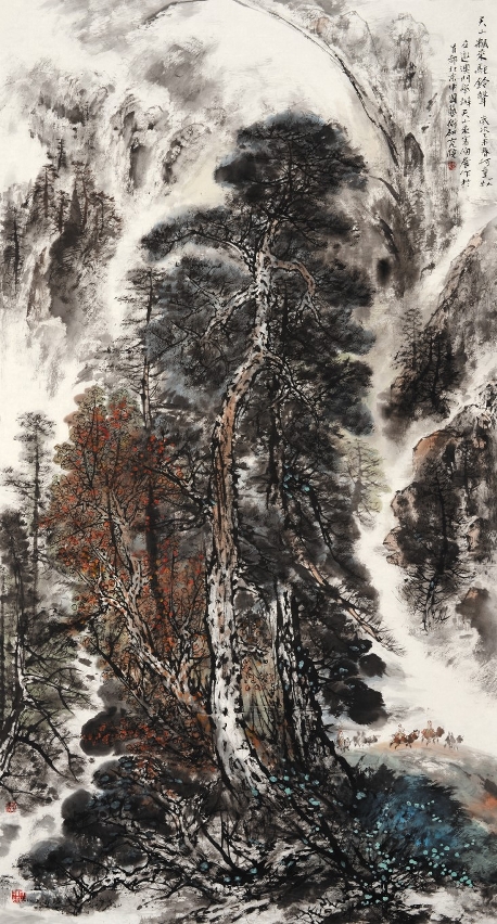 A “Exposição de Pintura sobre Paisagens da Rota da Seda de Atongmu”