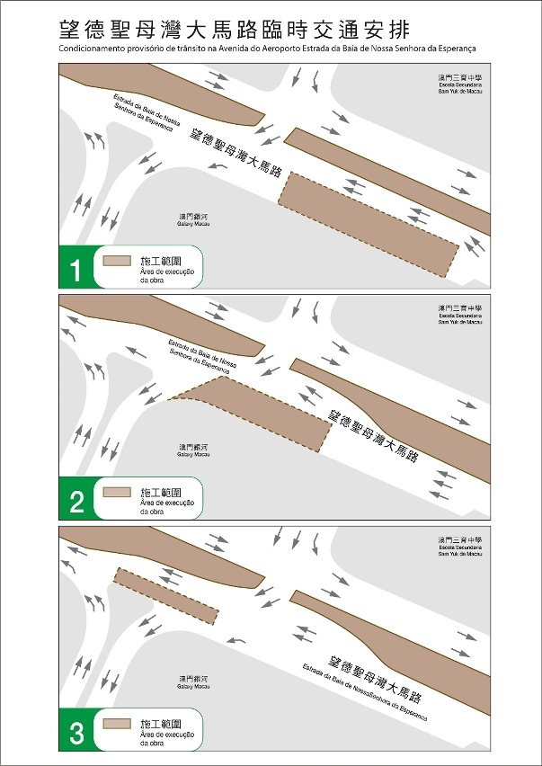 Situação da obra efectuada na Estrada da Baía de Nossa Senhora da Esperança