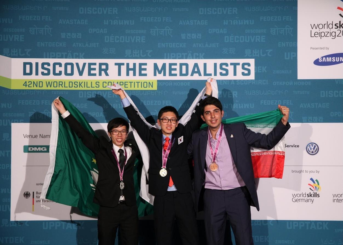 O candidato de Macau, Che Chon Seng, obteve a medalha de prata na modalidade de Design de página electrónica