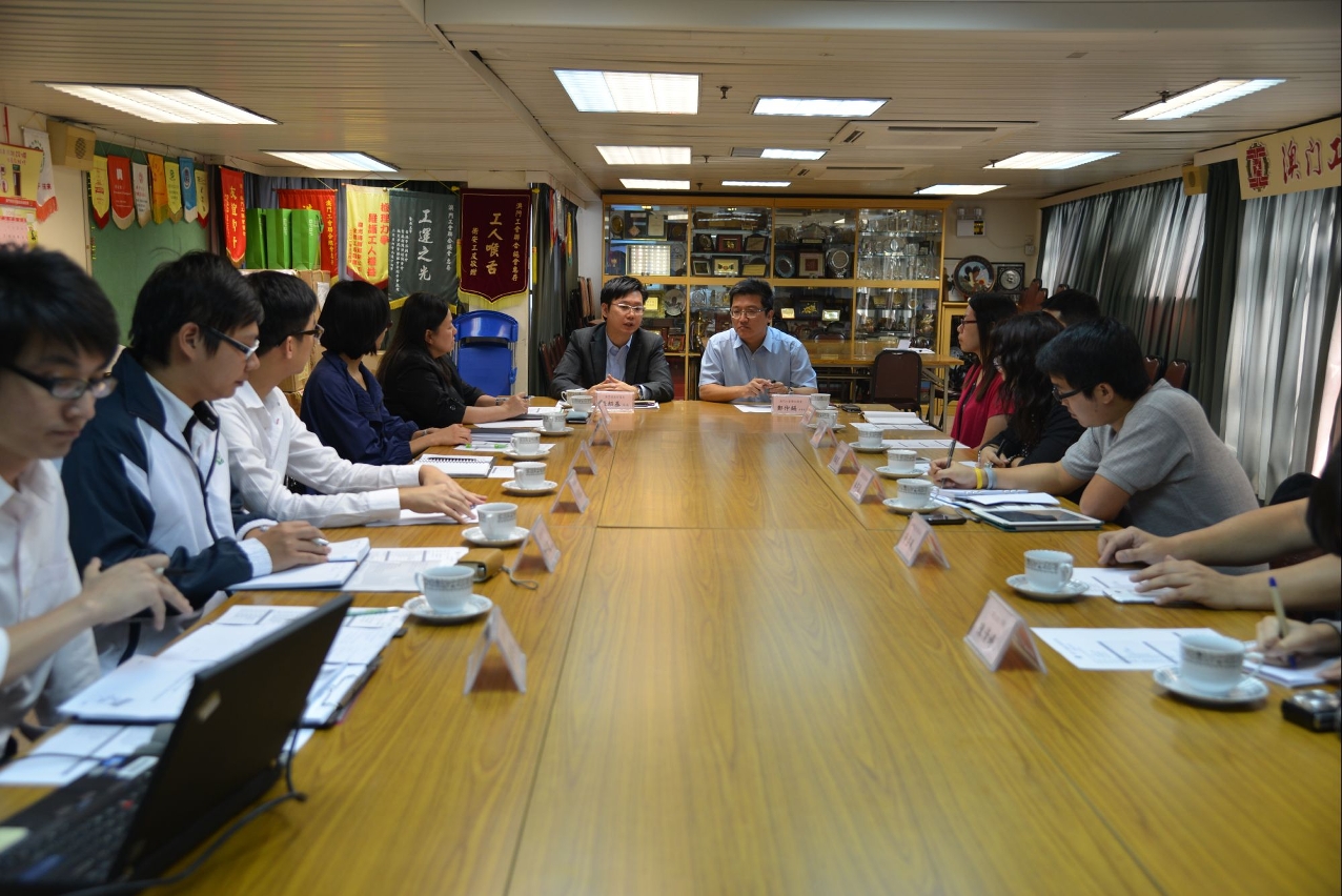 A DSPA visitou a Federação das Associações dos Operários de Macau para trocar ideias