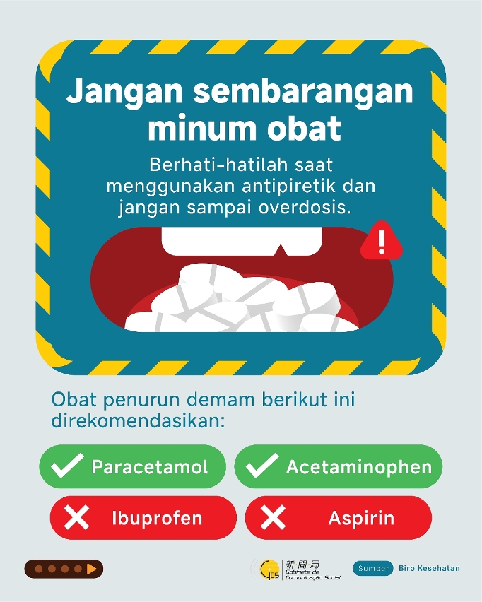 Do not self-medicate   (Indonesian)