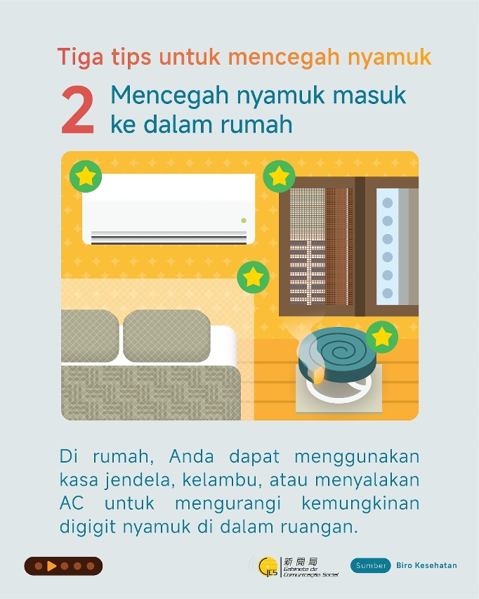 Keep mosquitoes out   (Indonesian)