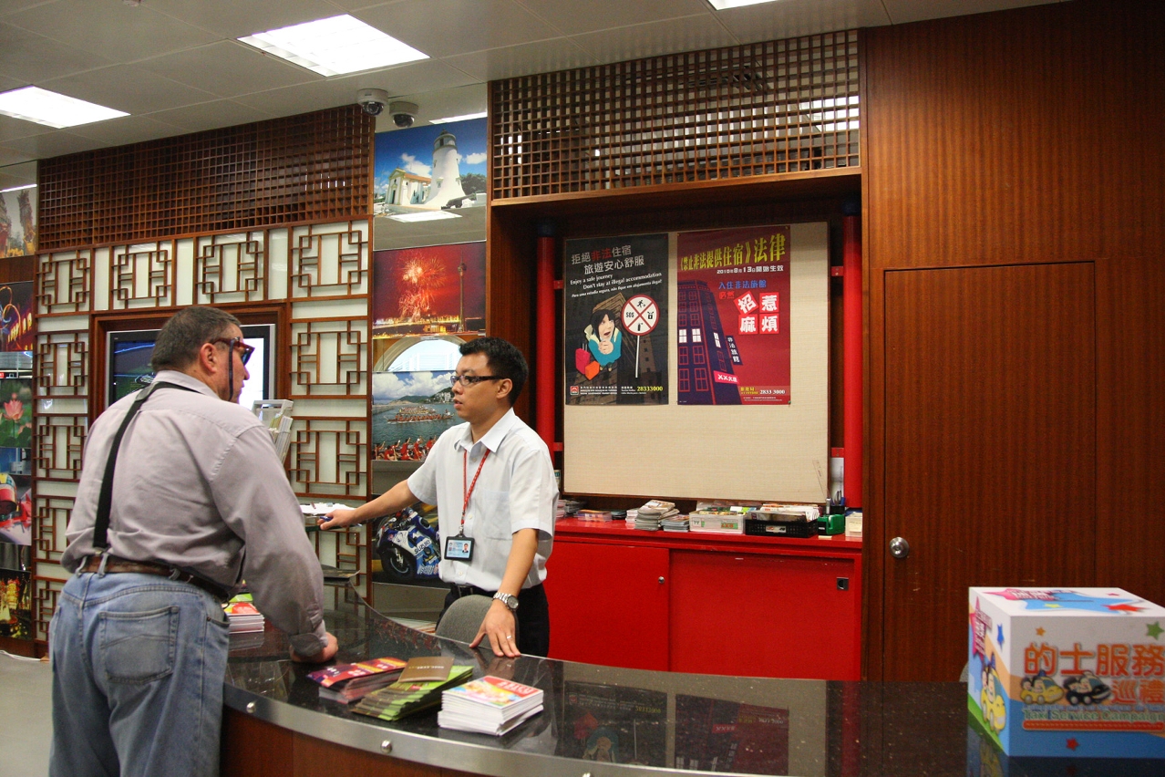 MGTO puts up posters at various information counters