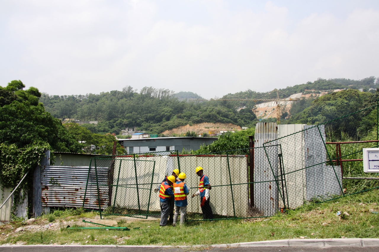 Administracao veio hoje proceder a reversao de um terreno situado em Ka Ho