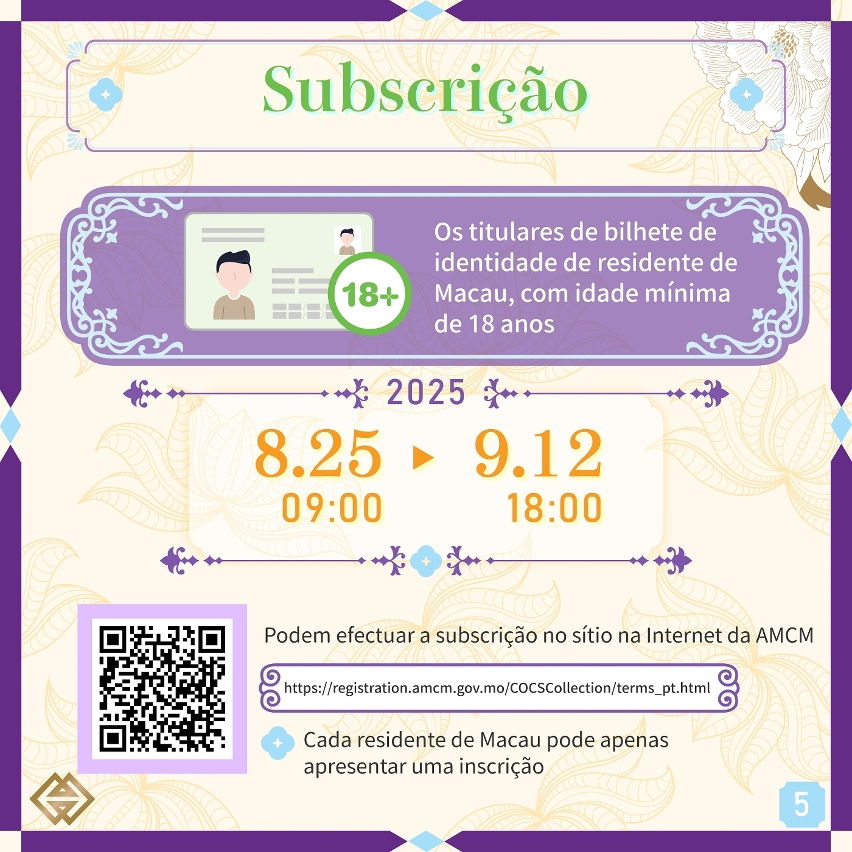 O prazo para subscrição das moedas comemorativas do Ano Lunar do Cavalo termina na próxima sexta-feira