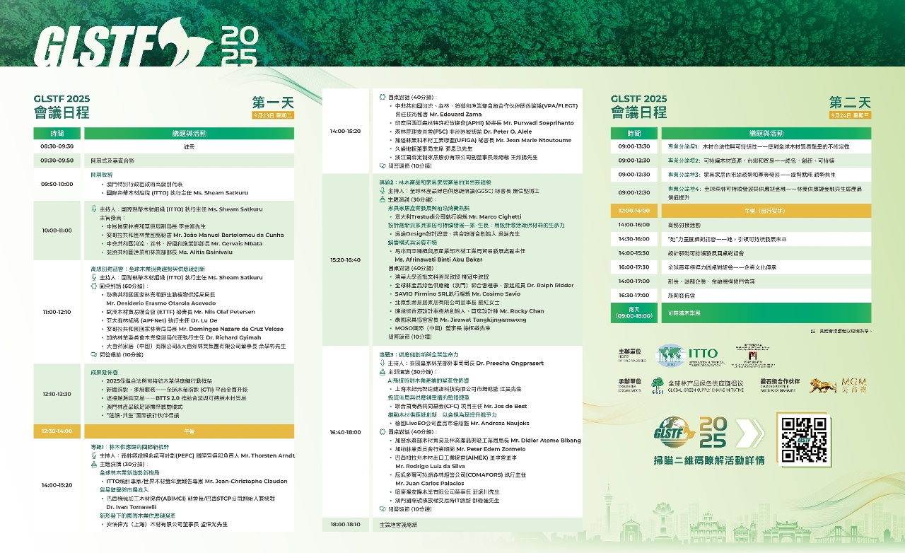“2025全球合法與可持續木業高峰論壇”設多個專題會議