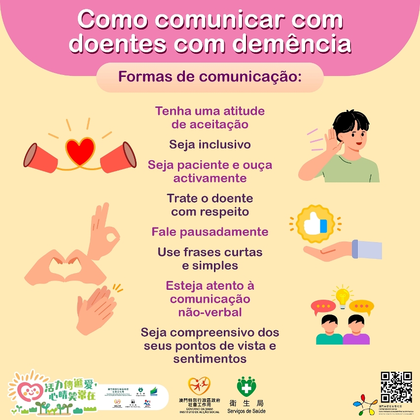 Os Serviços de Saúde e o Instituto de Acção Social elaboraram em conjunto, infografias sobre demência