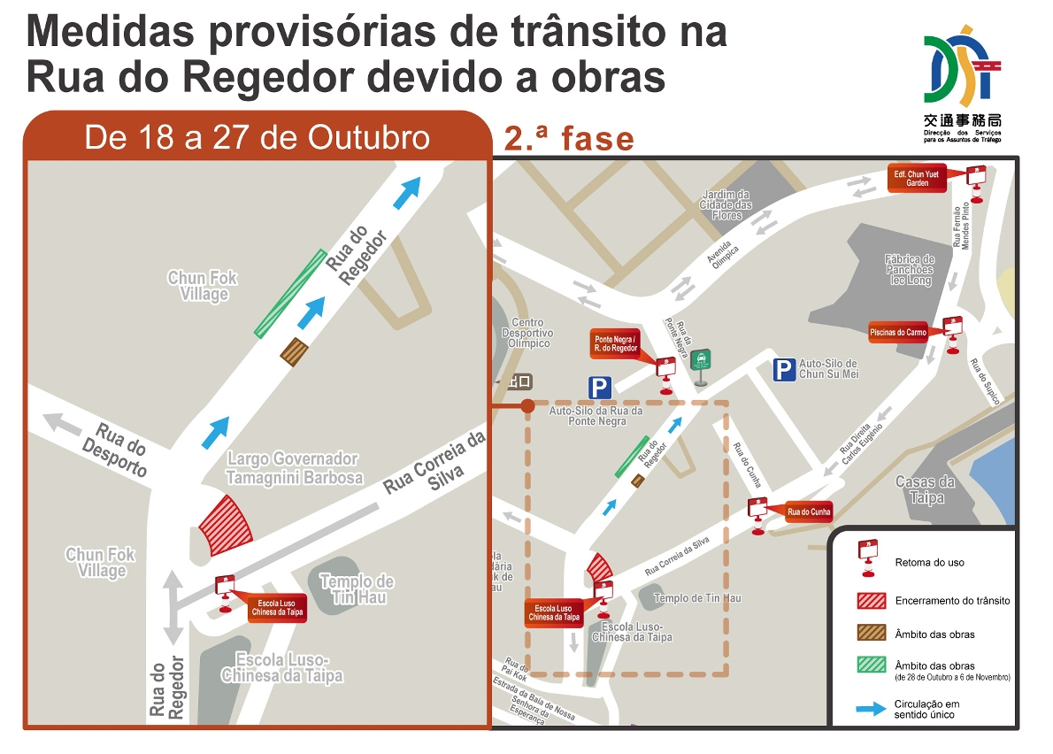 2.medidas provisórias de trânsito na rua do regedor devido a obras (2.ª fase)
