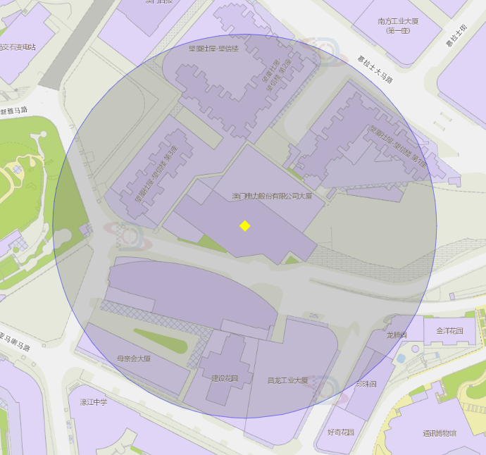 马交石炮台32至36号附近风险区域100米半径范围