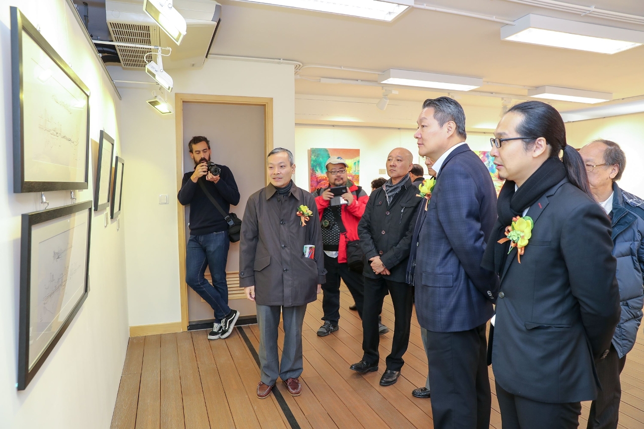 Cerimónia de inauguração das “Gengibre Local – Exposição Colectiva de Graffiti da Nova Geração” e “Impressão de Macau – Exposição de Pinturas do Artista Andre Lui”