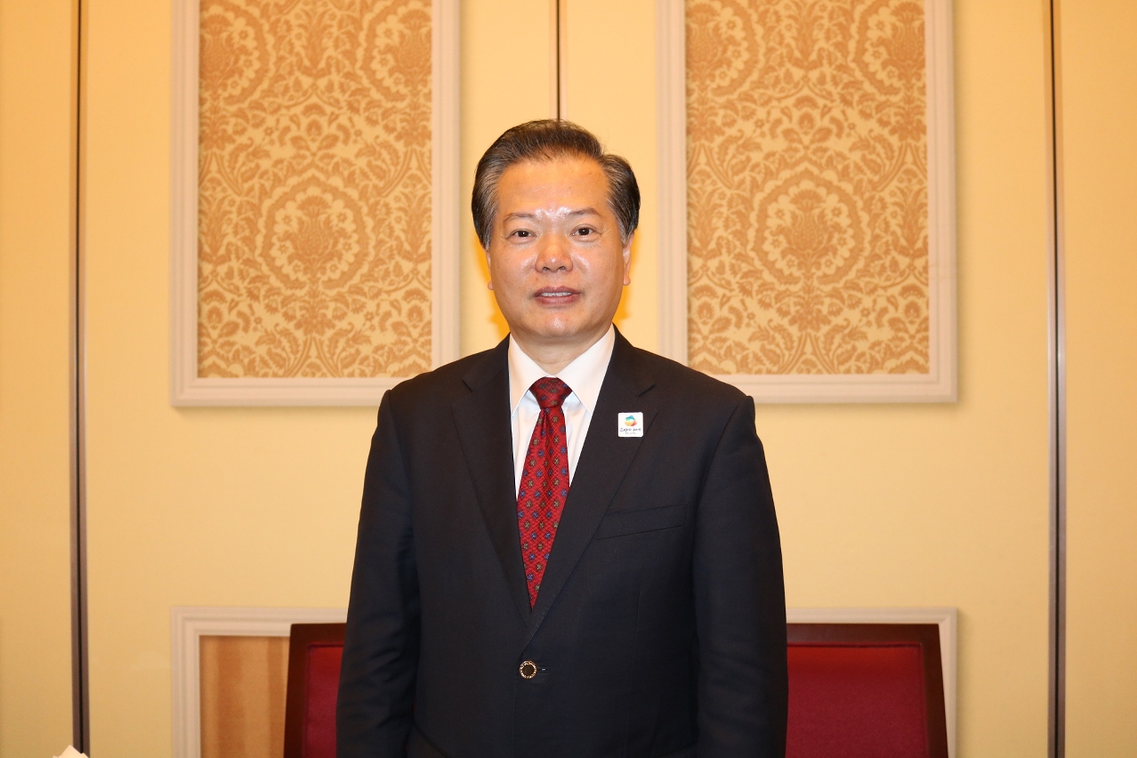 Vice-presidente do Conselho para a Promoção do Comércio Internacional da China (CCPIT), Sr. Wang Jinzhen