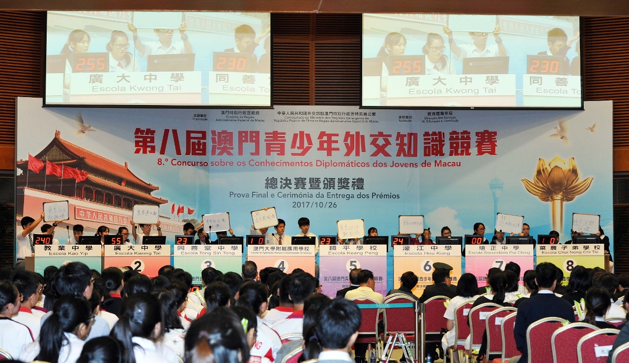 澳門青少年外交知識競賽總決賽競賽情況