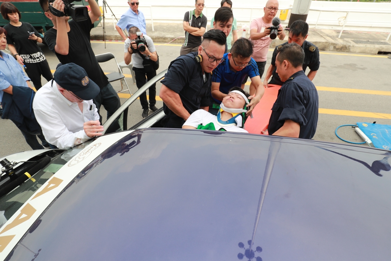 Formação professional de socorro e salvamento do Grande Prémio de Macau