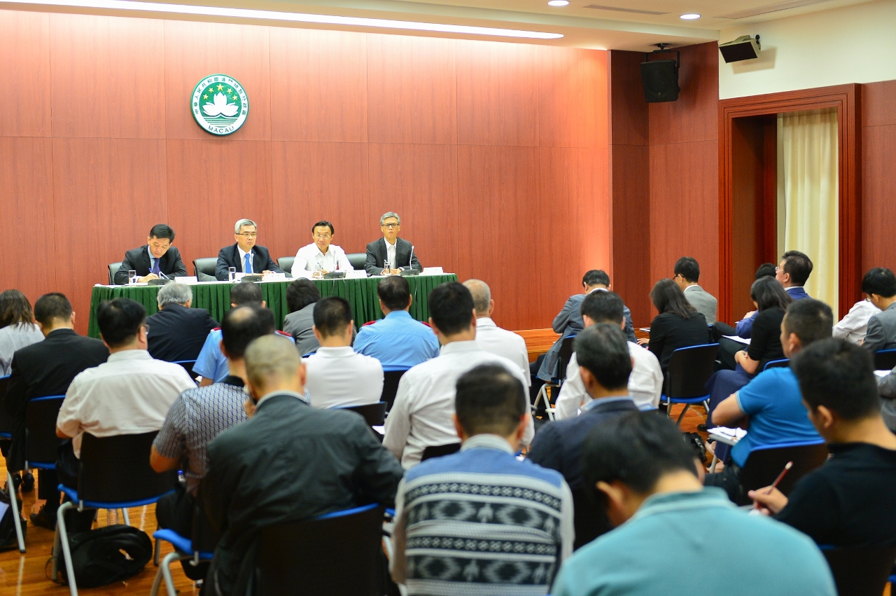 保安司與社會文化司聽取澳門江門同鄉會及澳門福建同鄉總會