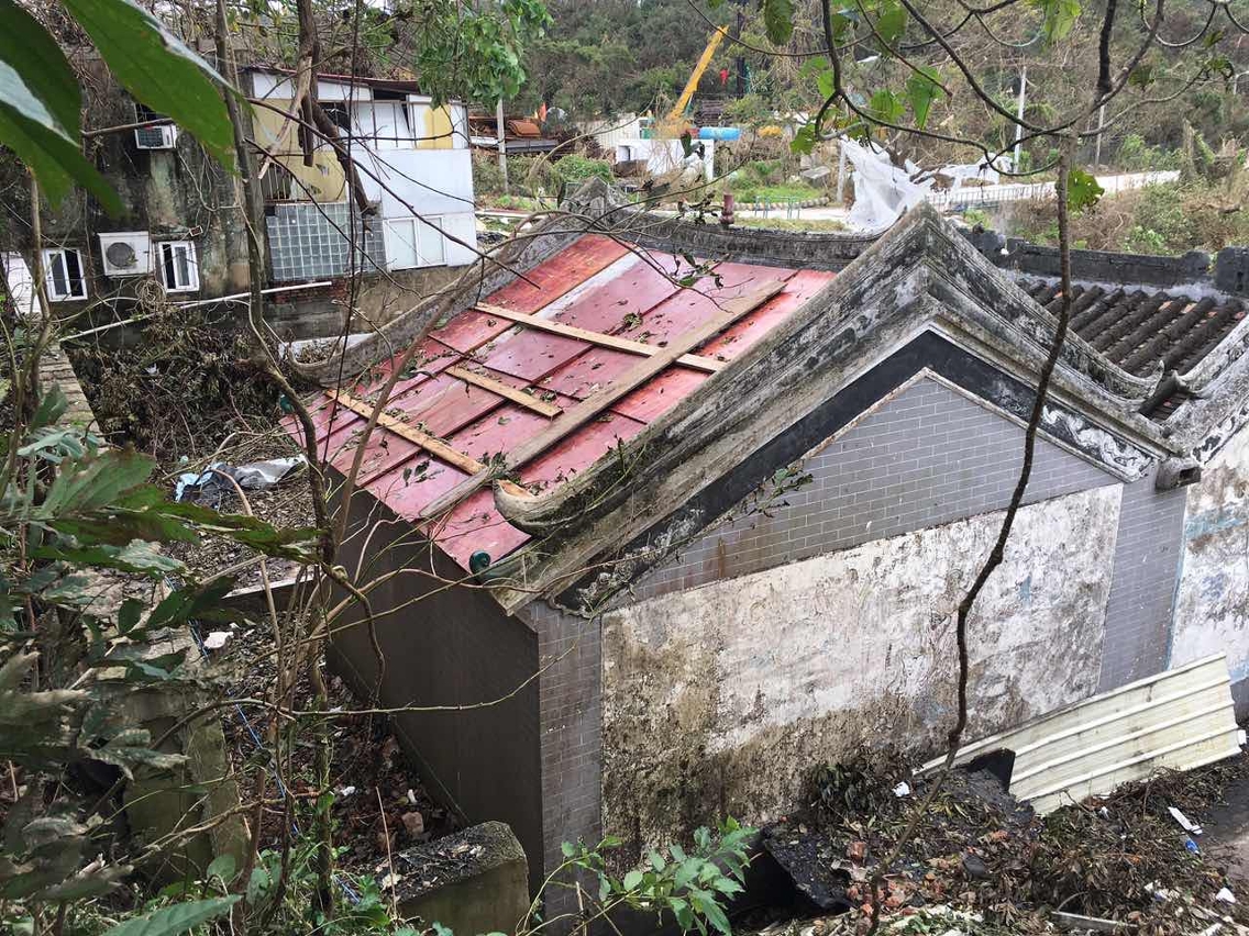 Cultural Affairs Bureau continues to give post-typhoon assistance to heritage buildings