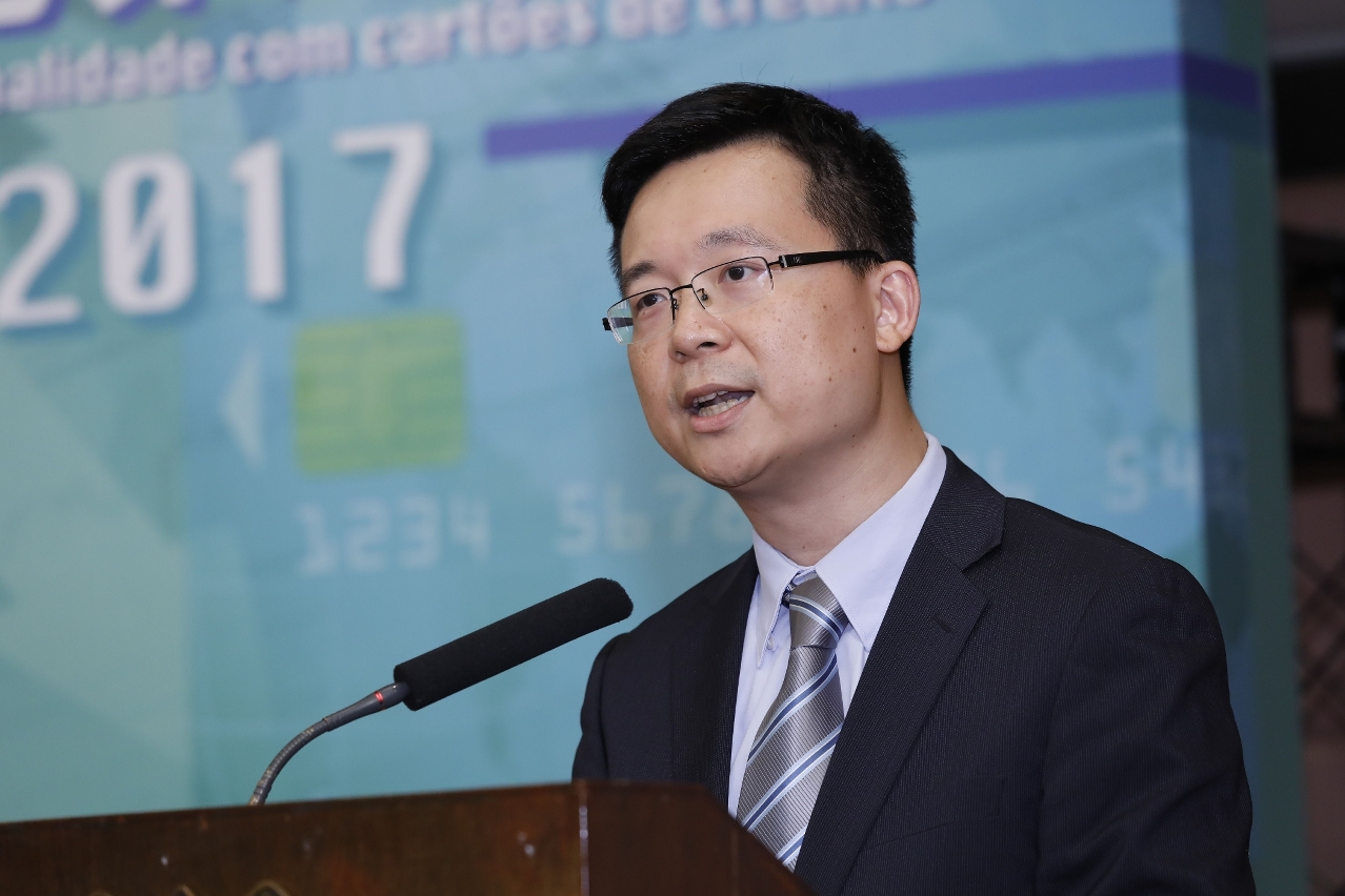 O Coordenador do GPDP Yang Chongwei discursou no seminário.
