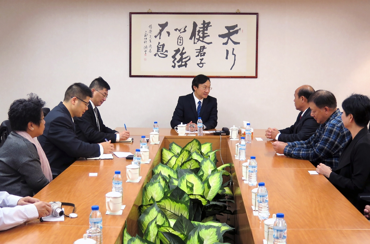 譚俊榮會見澳門大三巴哪吒廟值理會一行