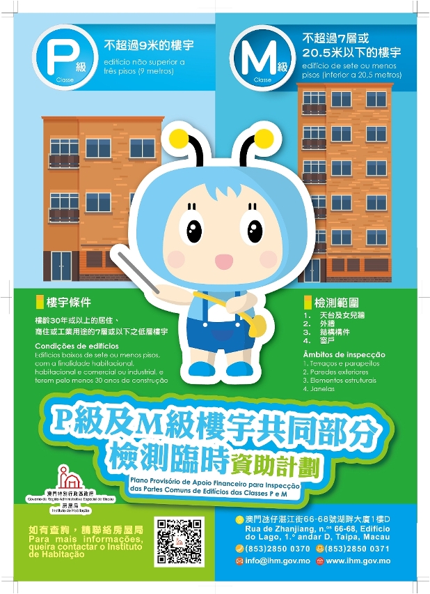 P級及M級樓宇共同部分檢測臨時資助計劃