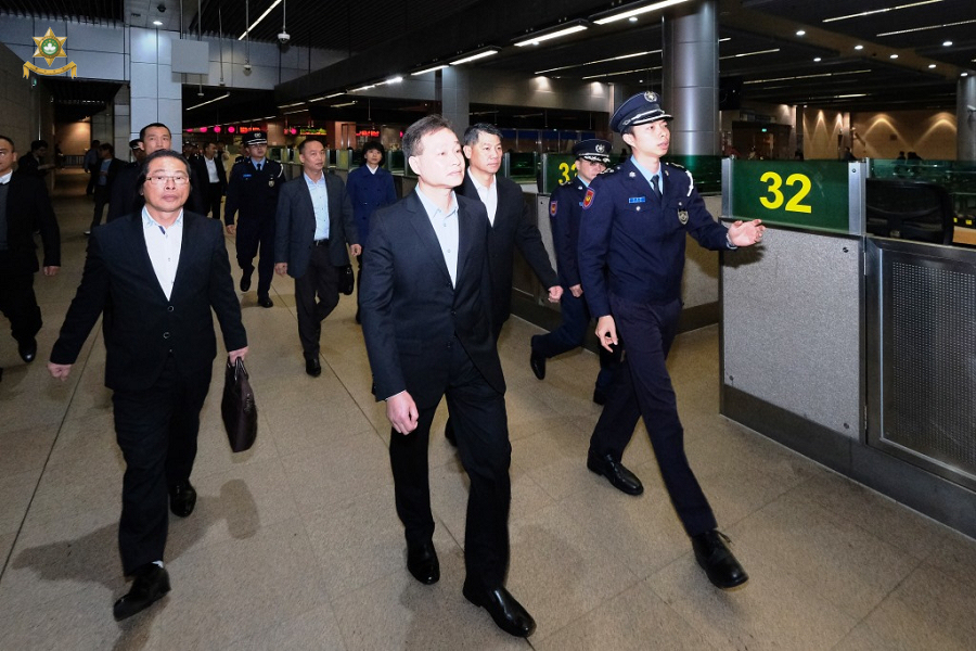 警察總局馬耀權局長巡視邊檢站工作情況