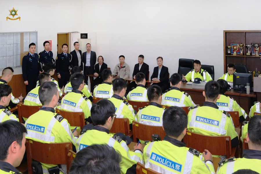 治安警察局領導及各主管對交通廳人員致送勉勵和新春祝福