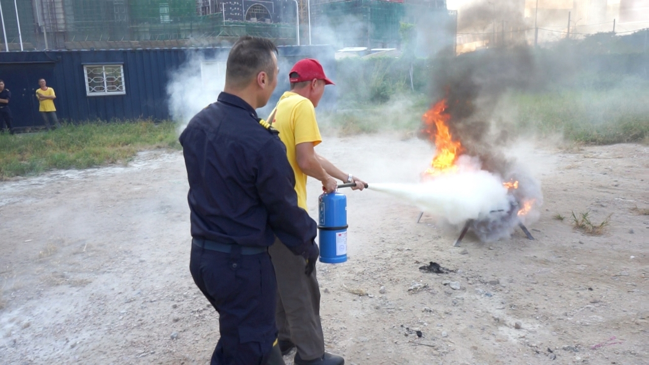 Operação do extintor