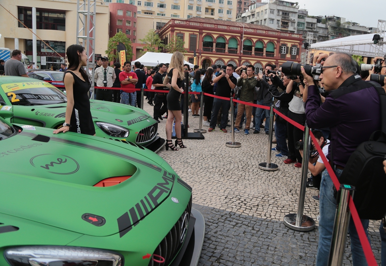 Visitors to the show were keen to get a preview of the mighty new Mercedes-AMG GT3 which will make its Guia Circuit debut next week
