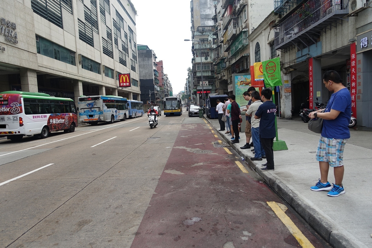 河邊新街_街市巴士站臨時往媽閣方向遷移後位置圖