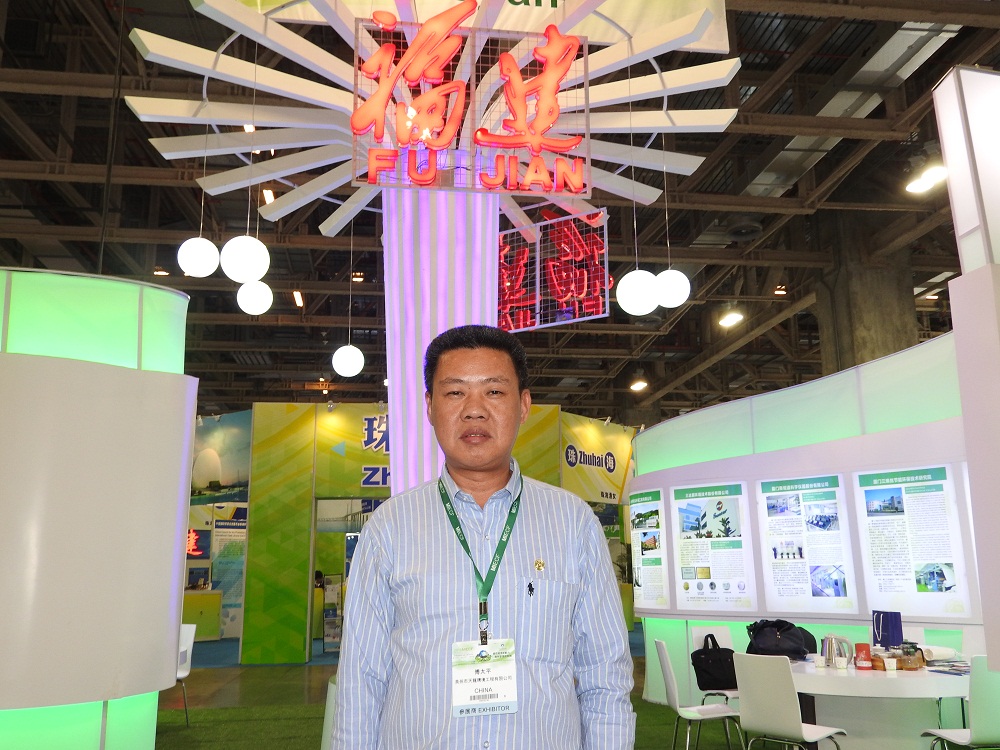 Sr. Fu Tai Ping, presidente da companhia Quanzhou tianlong Environmental Engineering Co., Ltd.