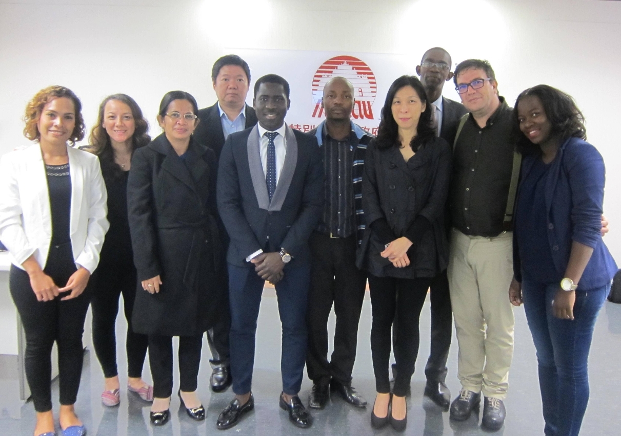 Head of Training and Quality Management Department of MGTO Doris Leong (third from right) with the trainees
