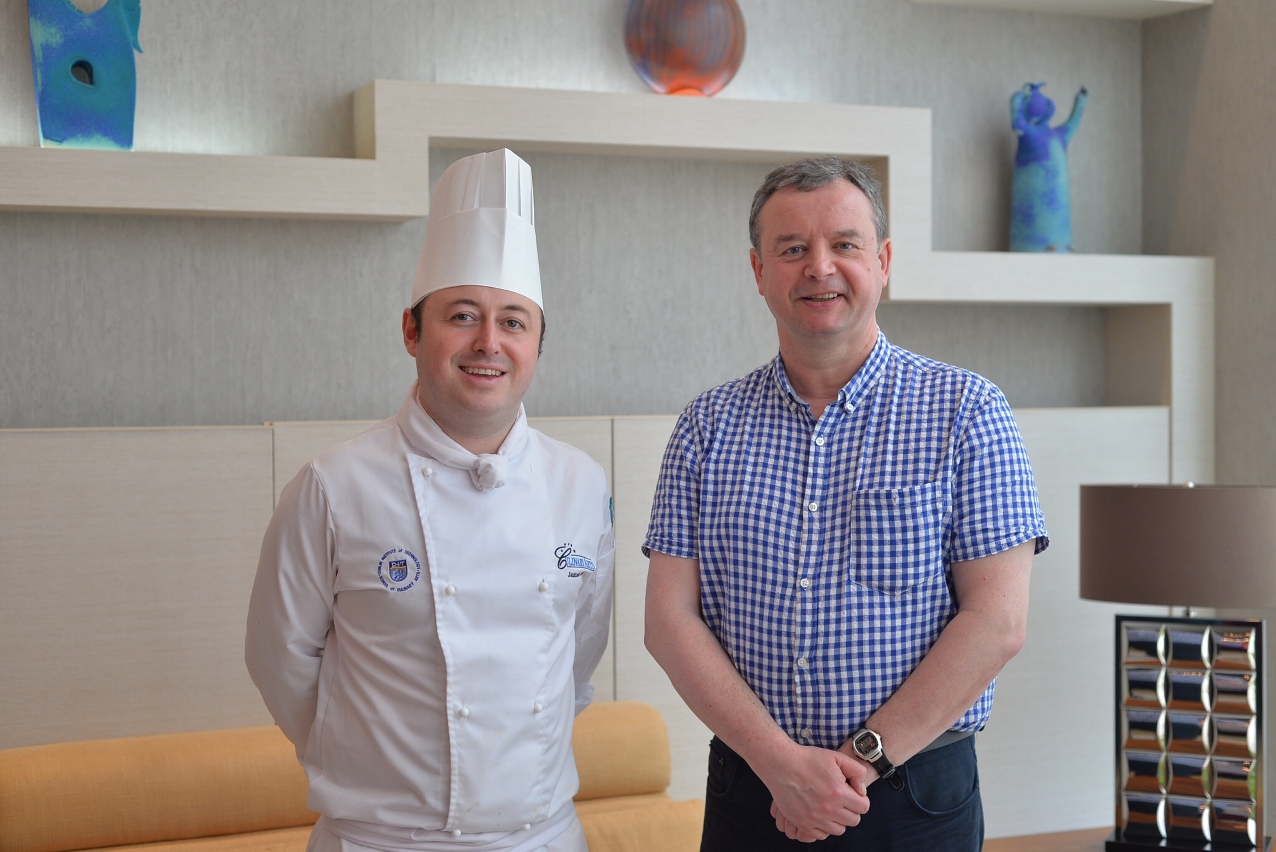 愛爾蘭名廚James Fox(圖左)及葡萄酒大師Martin Moran (右)