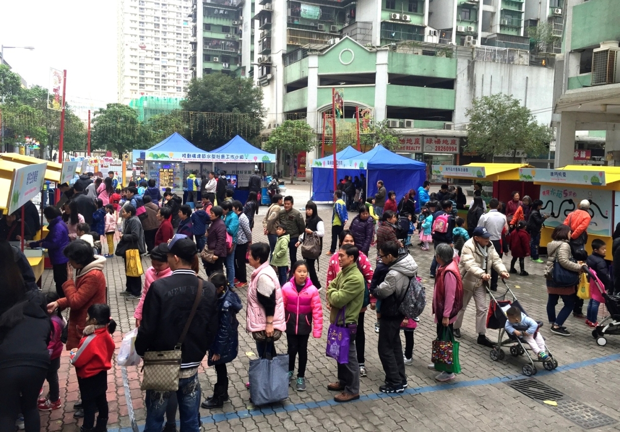 天冷亦不減市民參與節水的熱情