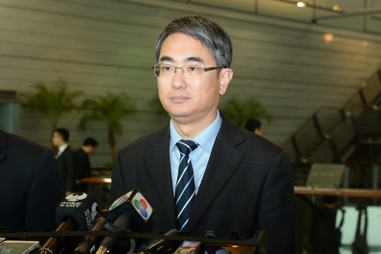 廉政專員張永春見傳媒