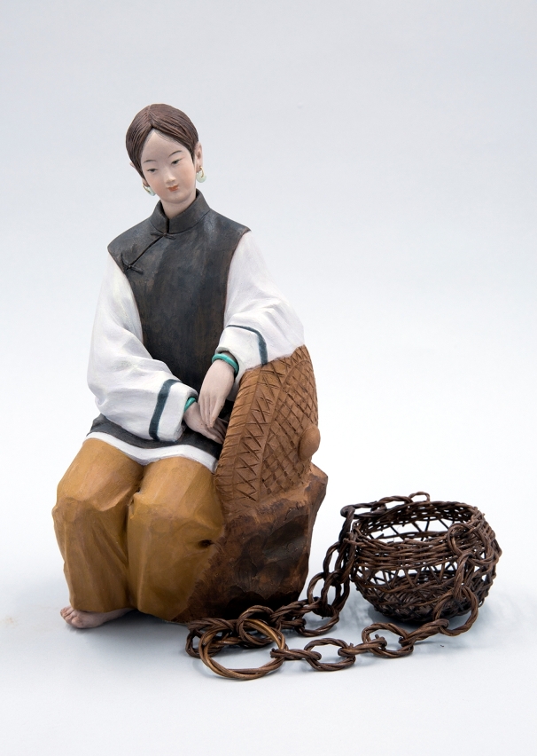 泥人作品_錢納利筆下之漁女