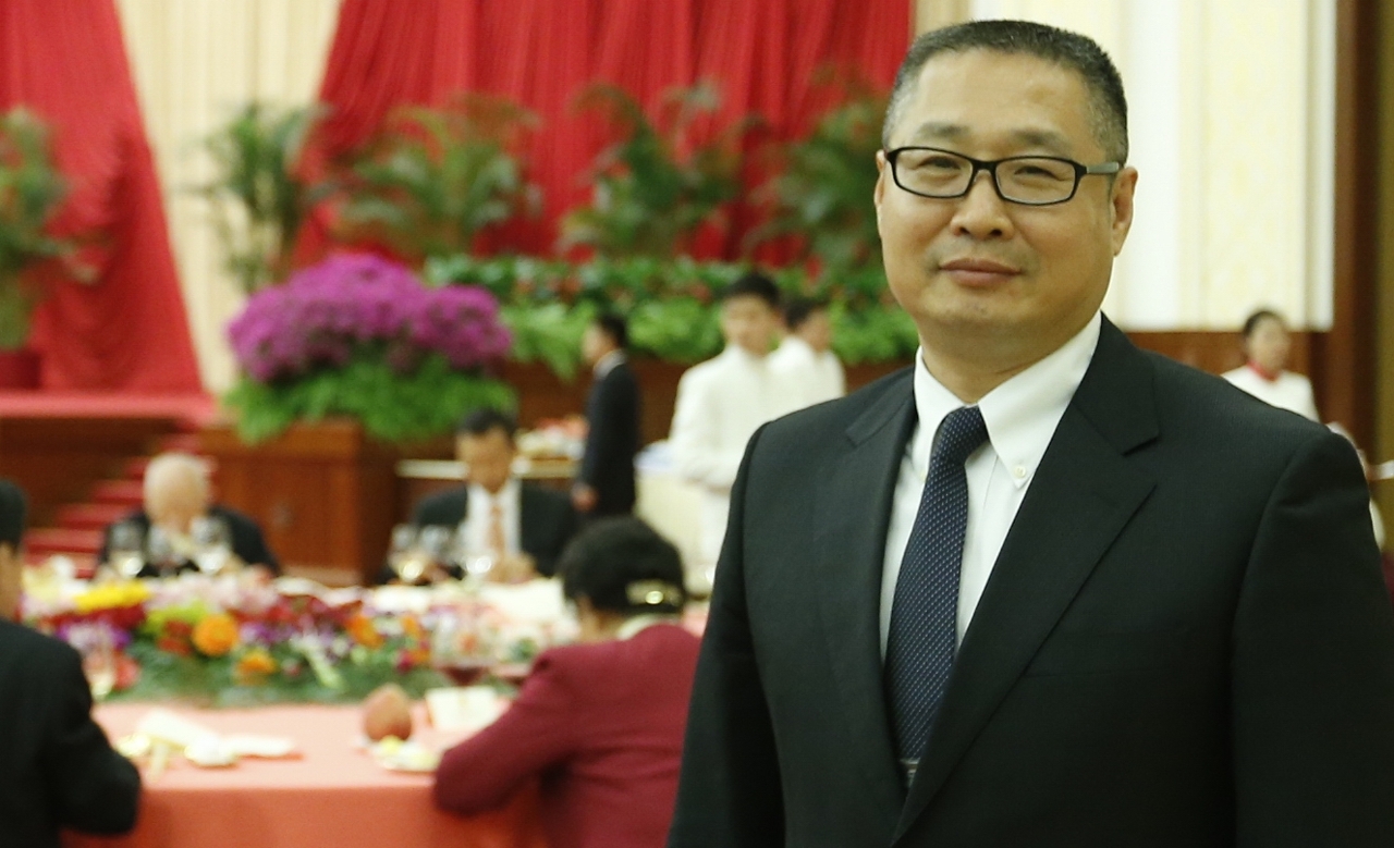 Presidente da Comissão Preparatória da “Associação Comercial do Comércio Electrónico Transfronteiriço de Macau”, Sr. Ieong Cheng Son.