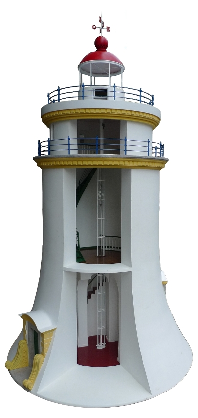 O Museu Marítimo apresenta um modelo do Farol à escala de 1:6